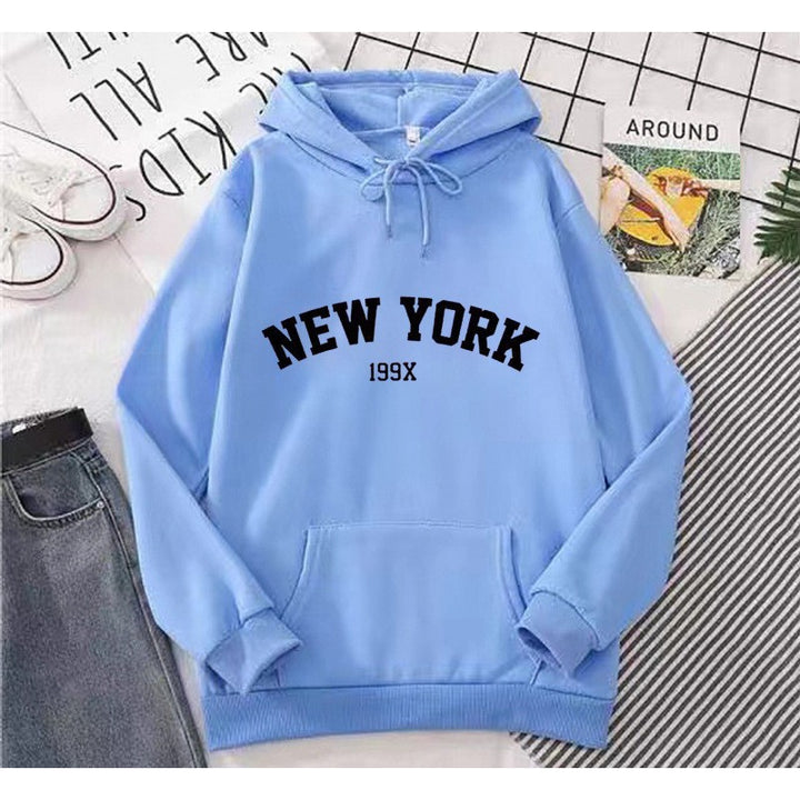 Women's hoodie with sporty New York print Lisslune