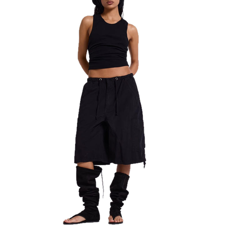 Women's Casual Short Cargo Shorts with Adjustable Waistband and Practical Pockets Lisslune