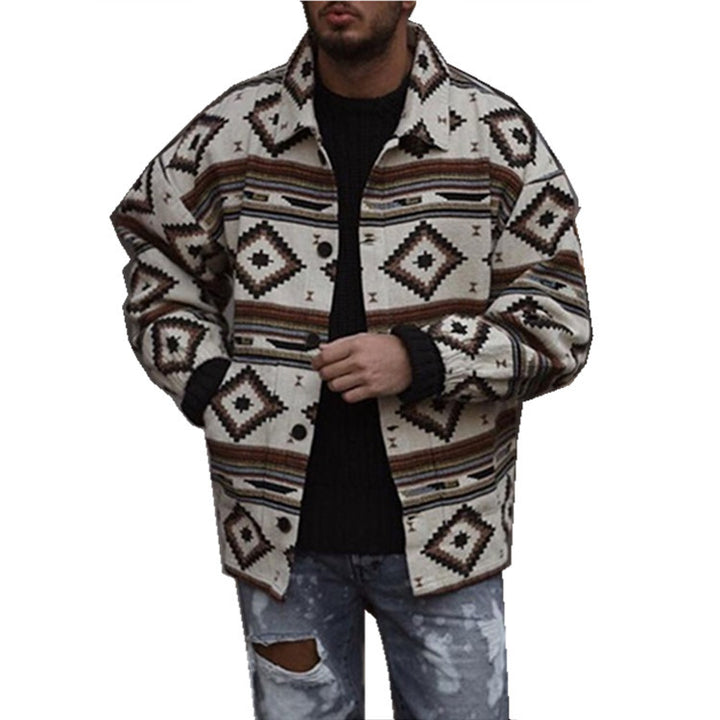 Men's patterned leisure jacket in a modern look with light lining Lisslune