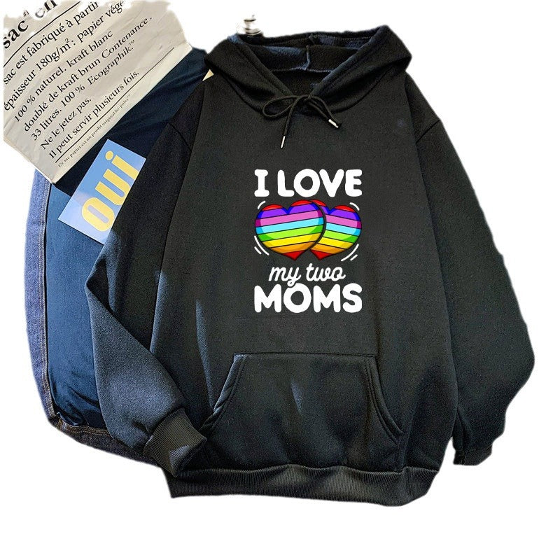 Women's hoodie with colorful heart design Lisslune