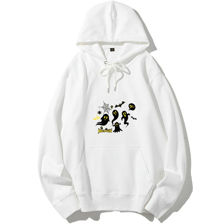 Women's Hooded Sweatshirt with Festive Halloween Motif Lisslune