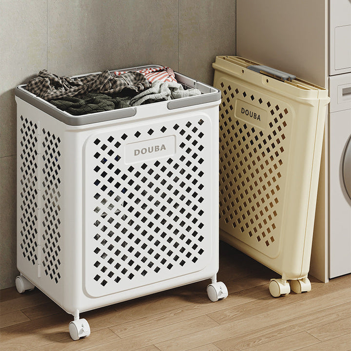 Lisslune | Collapsible laundry basket with wheels