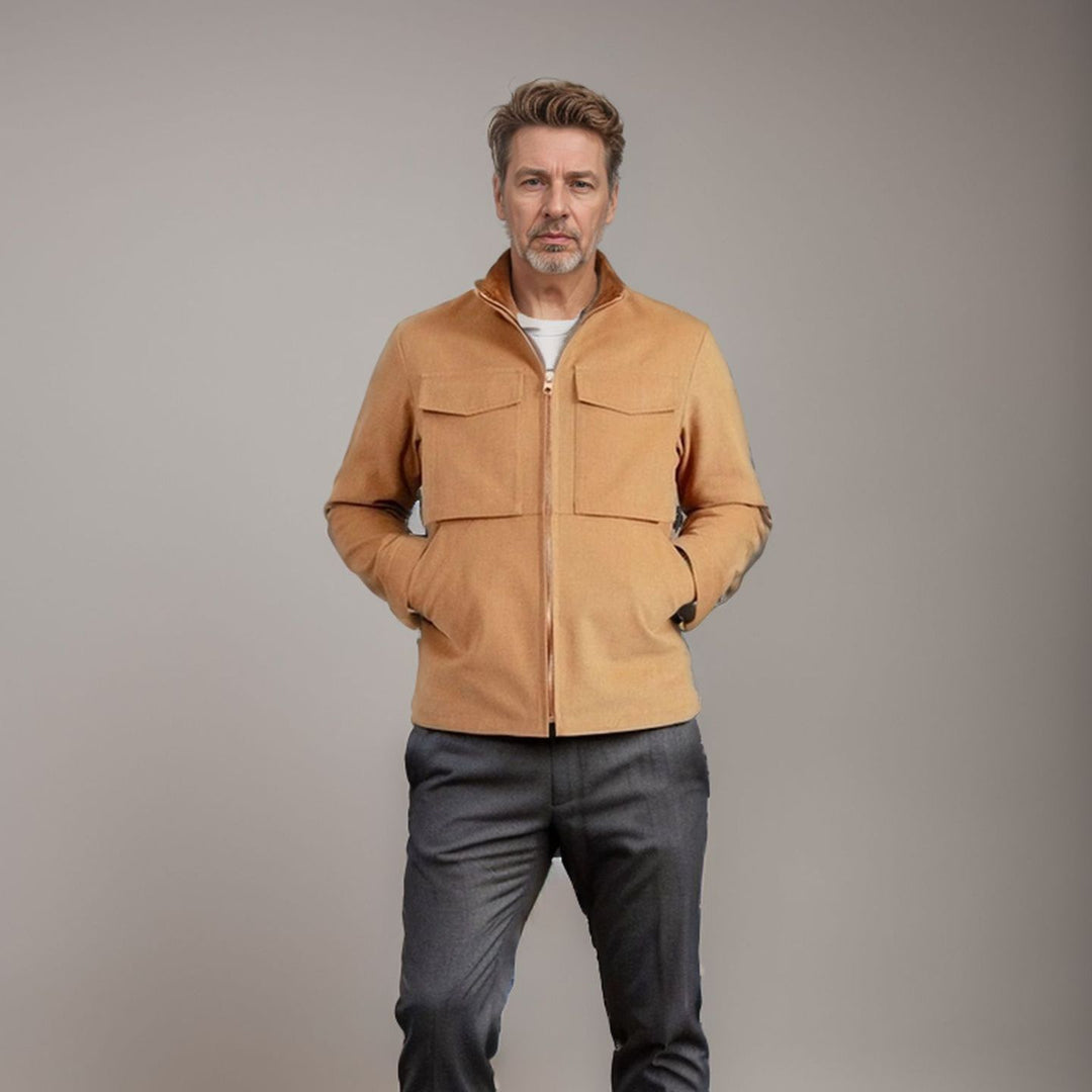 Men's stylish functional jacket in modern design with generous pockets Lisslune