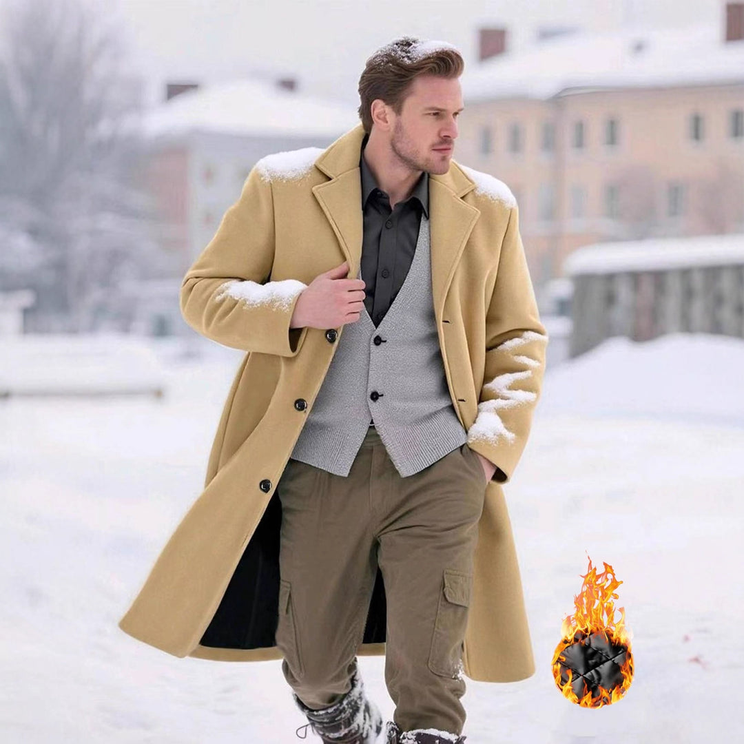 Men's classic wool coat Lisslune