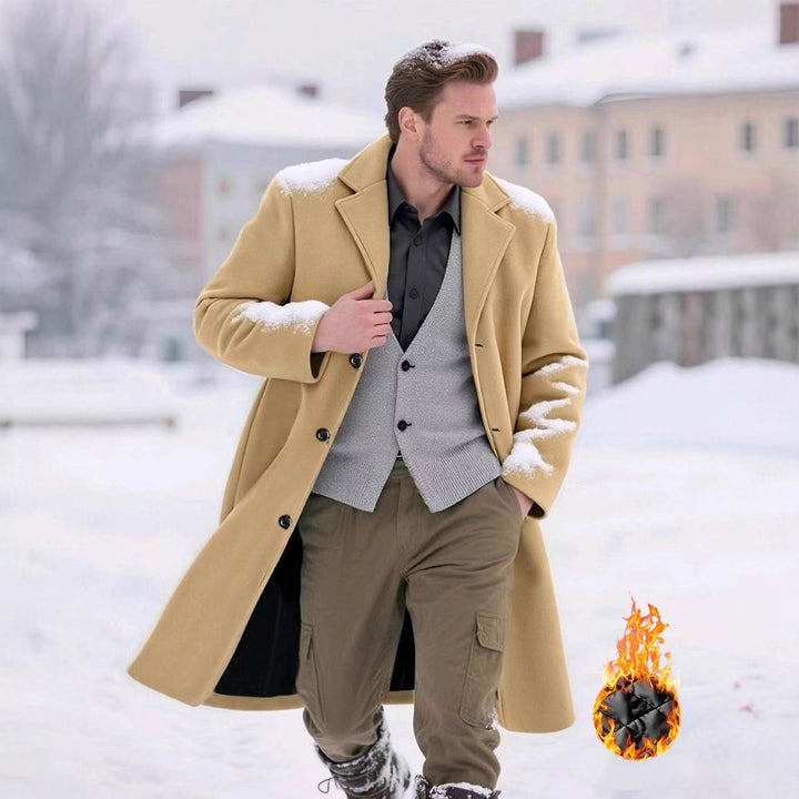 Men's classic wool coat Lisslune