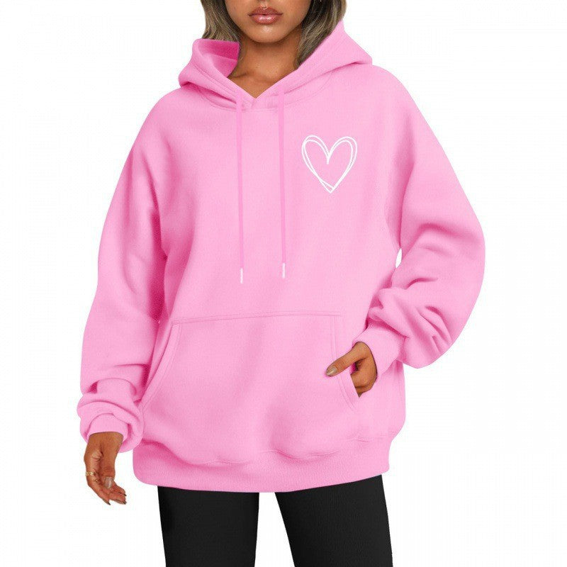 Women's hoodie with cool heart motif Lisslune