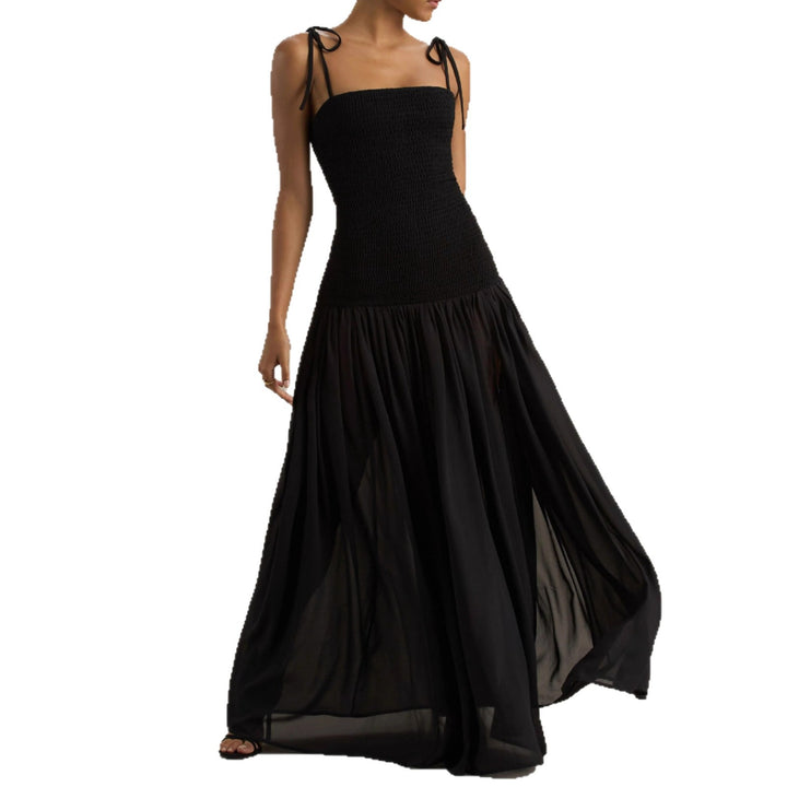Women’s maxi dress with an elegant, gathered top and flowing skirt Lisslune