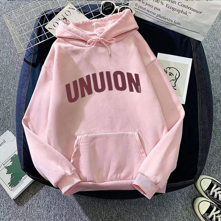Women's hoodie with modern lettering Lisslune 1772612799