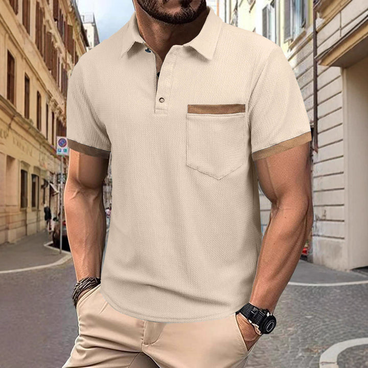 Men's Short Sleeve Polo Shirt Lisslune