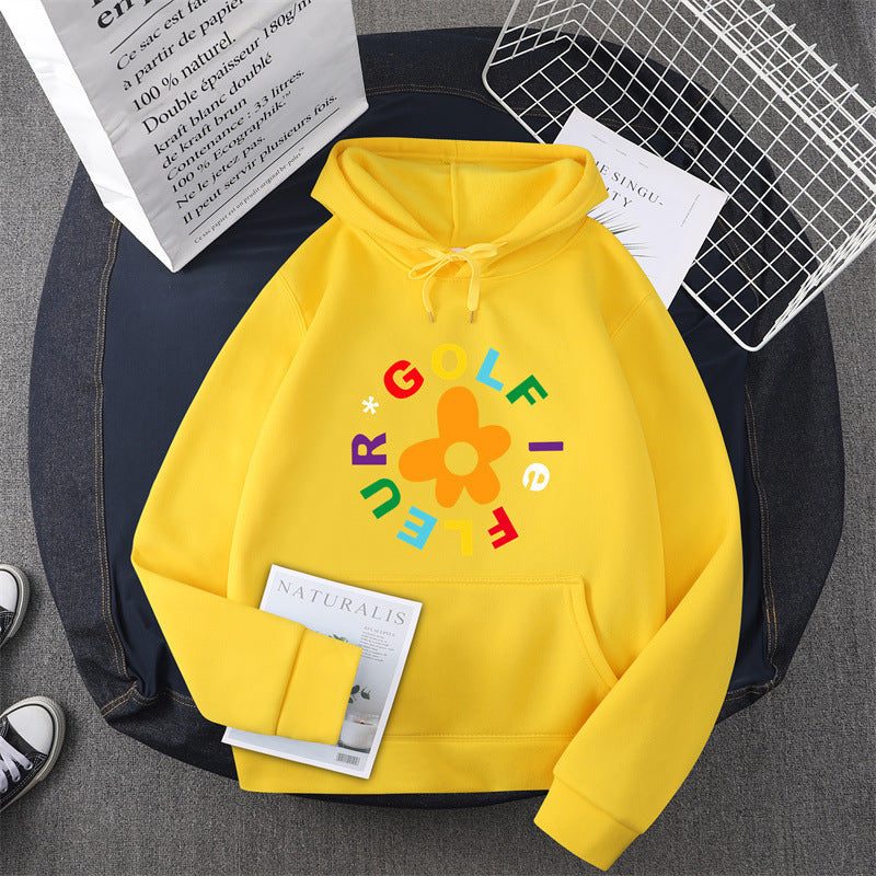Women's hoodie with creative floral graphic design and comfortable fit Lisslune