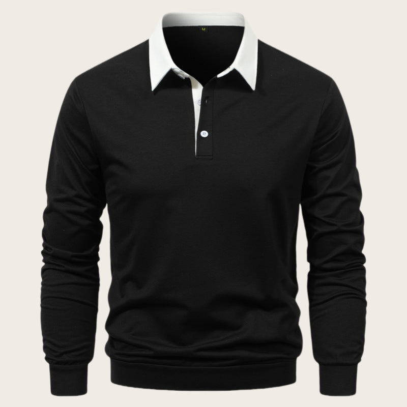 Men's polo shirt made of high-quality cotton with an elegant collar Lisslune