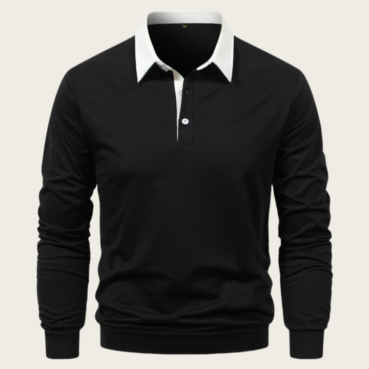 Men's polo shirt made of high-quality cotton with an elegant collar Lisslune