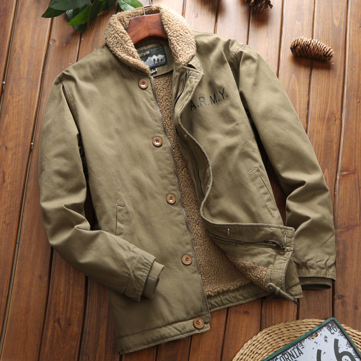 Men's Leisure Jacket with Soft Fleece Lining Lisslune