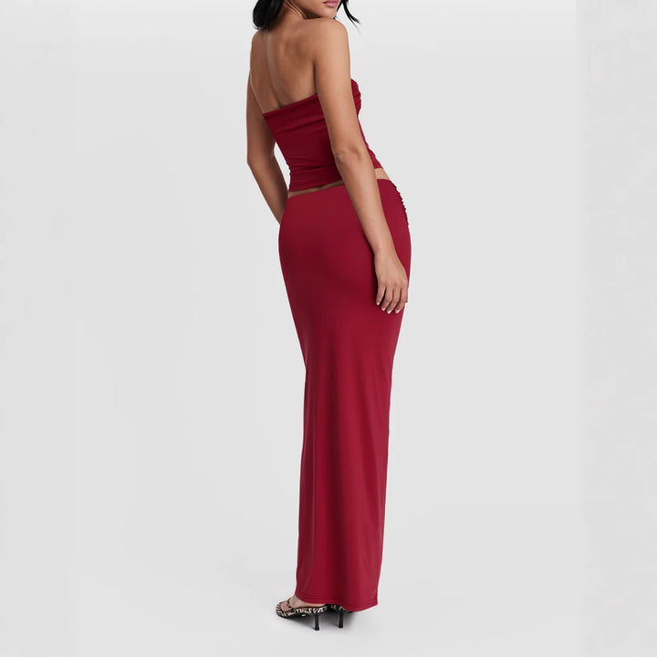 Damen Wickeloberteil mit Knotendetails und figurbetontem Design Lisslune