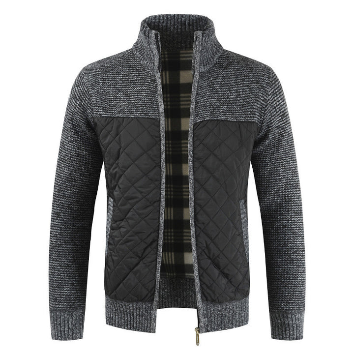 Men's fashionable hybrid jacket with textured outer material Lisslune