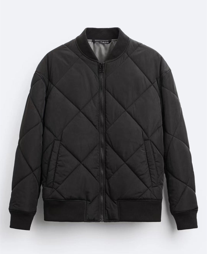 Men's quilted casual jacket with sporty cut and side pockets Lisslune