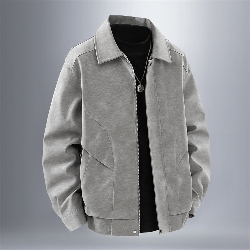 Men's Casual Faux Leather Jacket Lisslune
