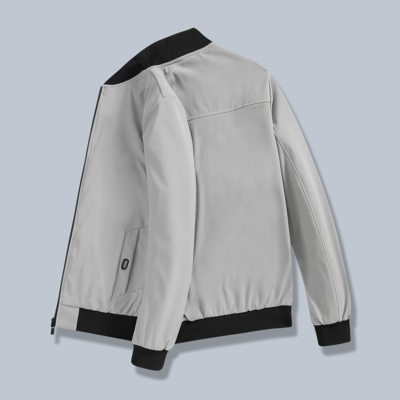 Men's sporty transitional jacket with elastic cuffs and innovative pockets Lisslune