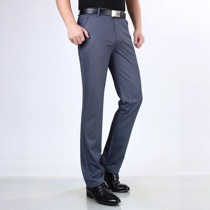 Men's classic suit trousers with innovative elastic waistband Lisslune
