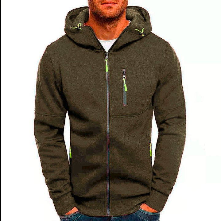 Men's sporty hooded jacket with practical zip pockets and breathable inserts Lisslune