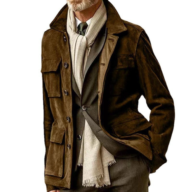 Men's Top Layer Made of High-Quality Suede Lisslune
