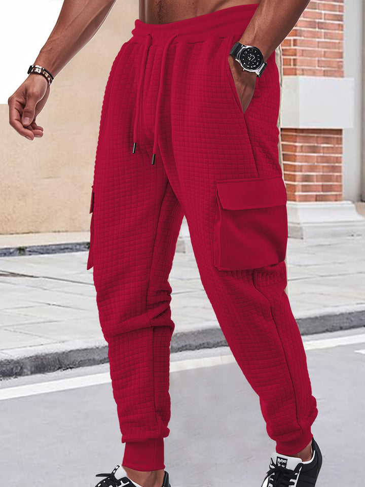 Men's cargo jogging pants with breathable material and practical side pockets Lisslune