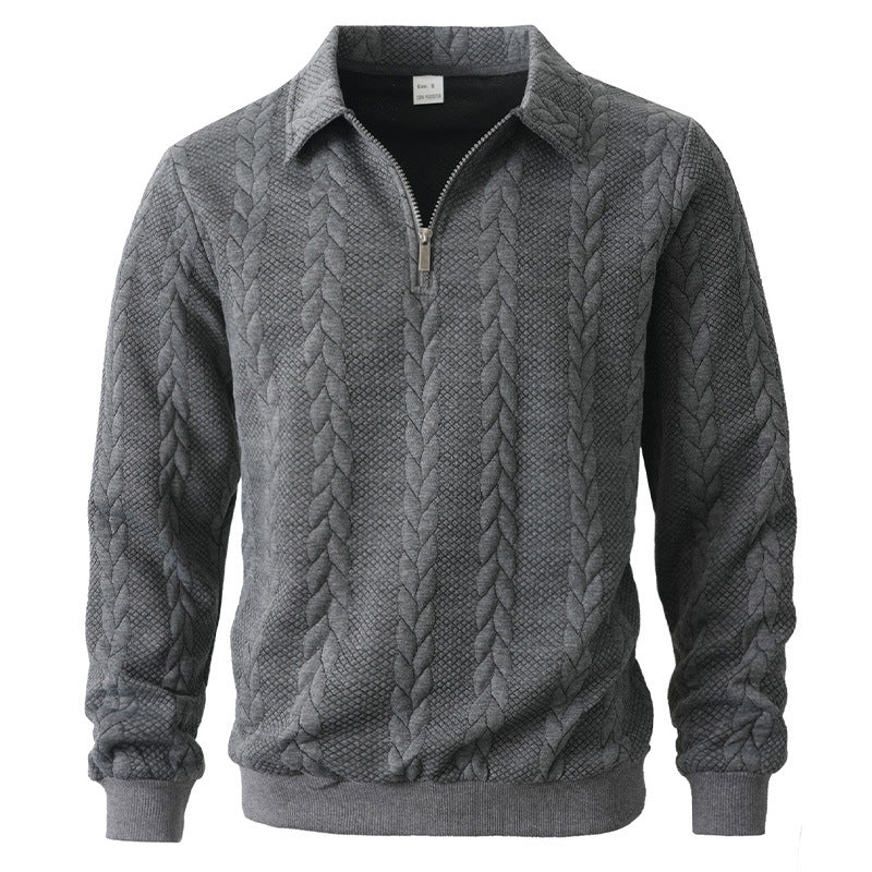Men's elegant knitted sweater with zipper Lisslune