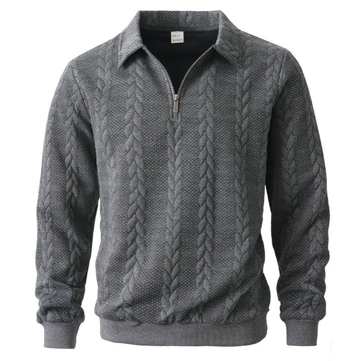 Men's elegant knitted sweater with zipper Lisslune