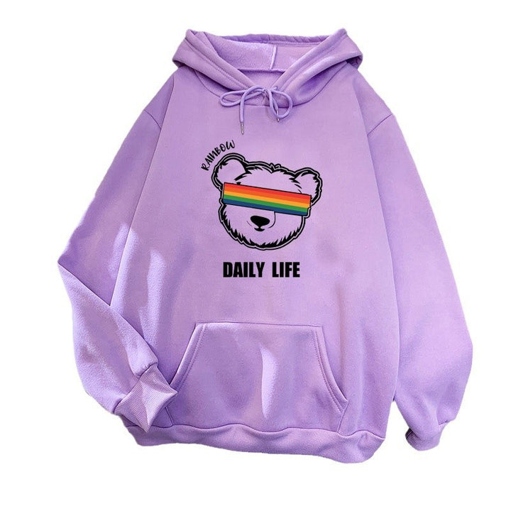 Women's hoodie with stylish bear motif Lisslune