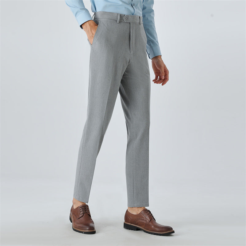 Men's elegant suit trousers with a slim fit and fine pattern Lisslune