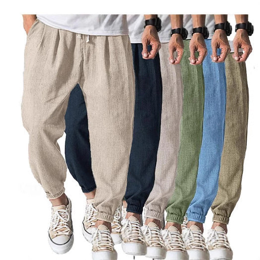 Men's comfortable leisure and sports pants with elastic waistband Lisslune