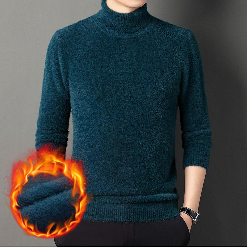 Men's high-quality turtleneck sweater made of soft material Lisslune