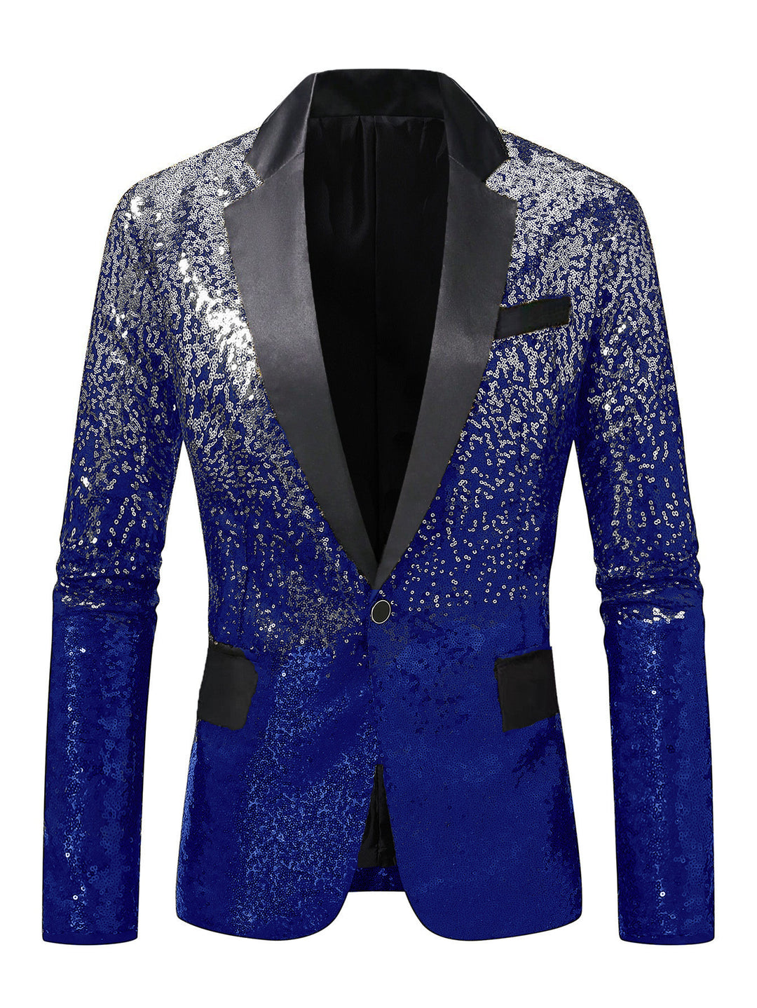 Men's elegant sequined blazer with luxurious accents Lisslune
