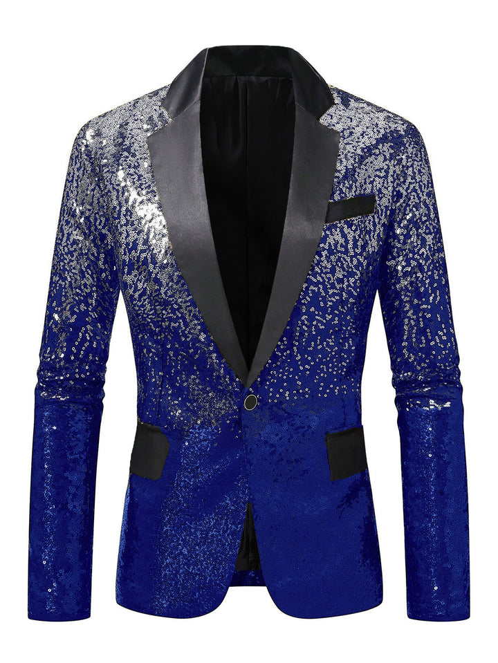 Men's elegant sequined blazer with luxurious accents Lisslune
