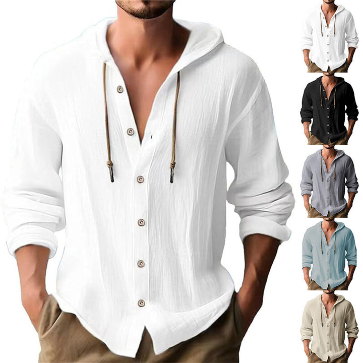 Men's casual shirt with hood Lisslune