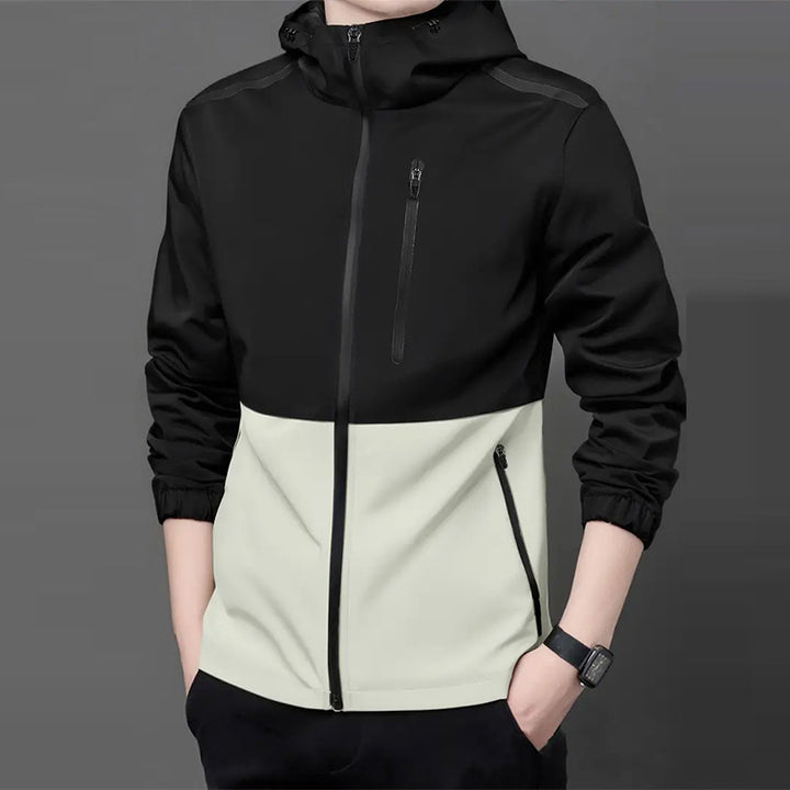 Men's multifunctional transitional jacket with hidden hood Lisslune