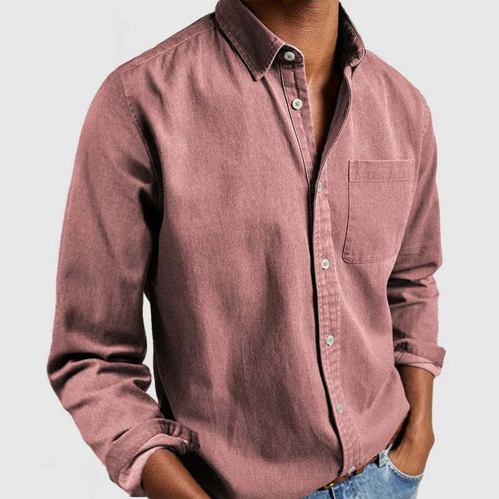 Men's casual leisure shirt made of light cotton fabric Lisslune