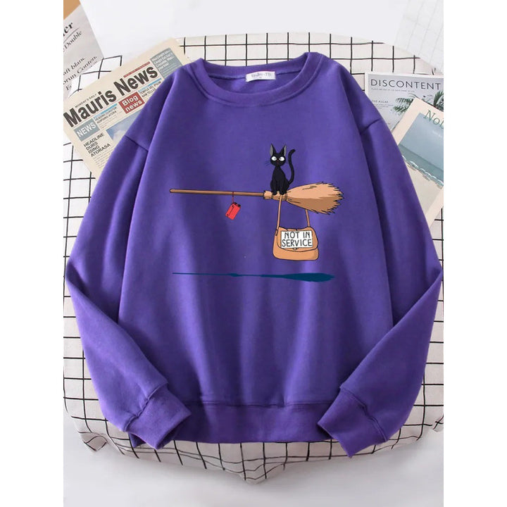 Women's sweatshirt with creative cat design Lisslune
