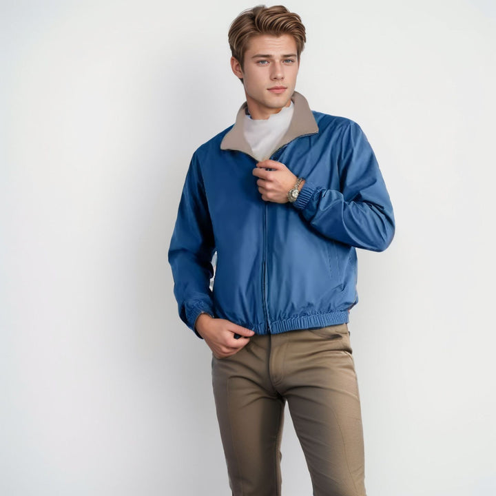 Men's lightweight transitional jacket with high collar Lisslune