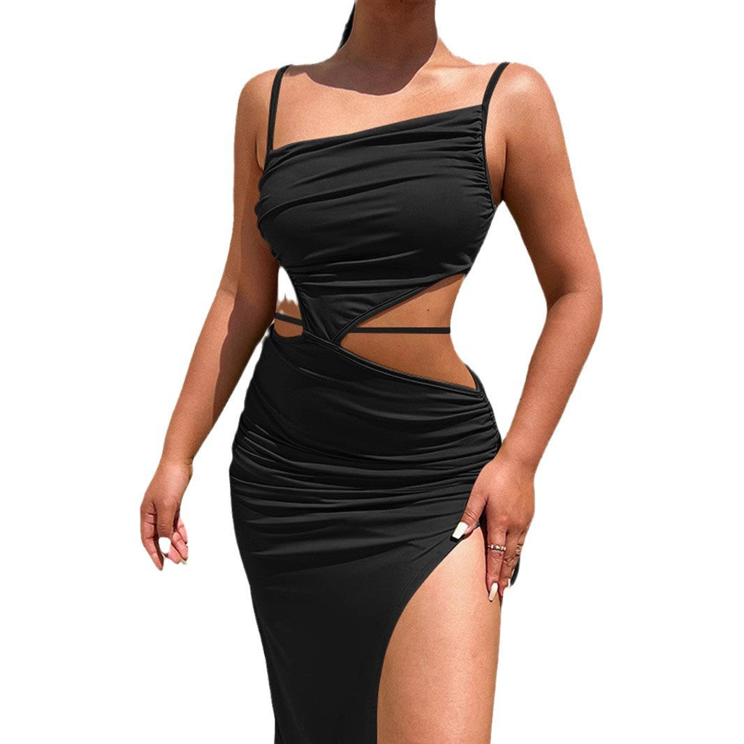 Damen Set mit Cropped Top und Maxirock mit Raffung Lisslune