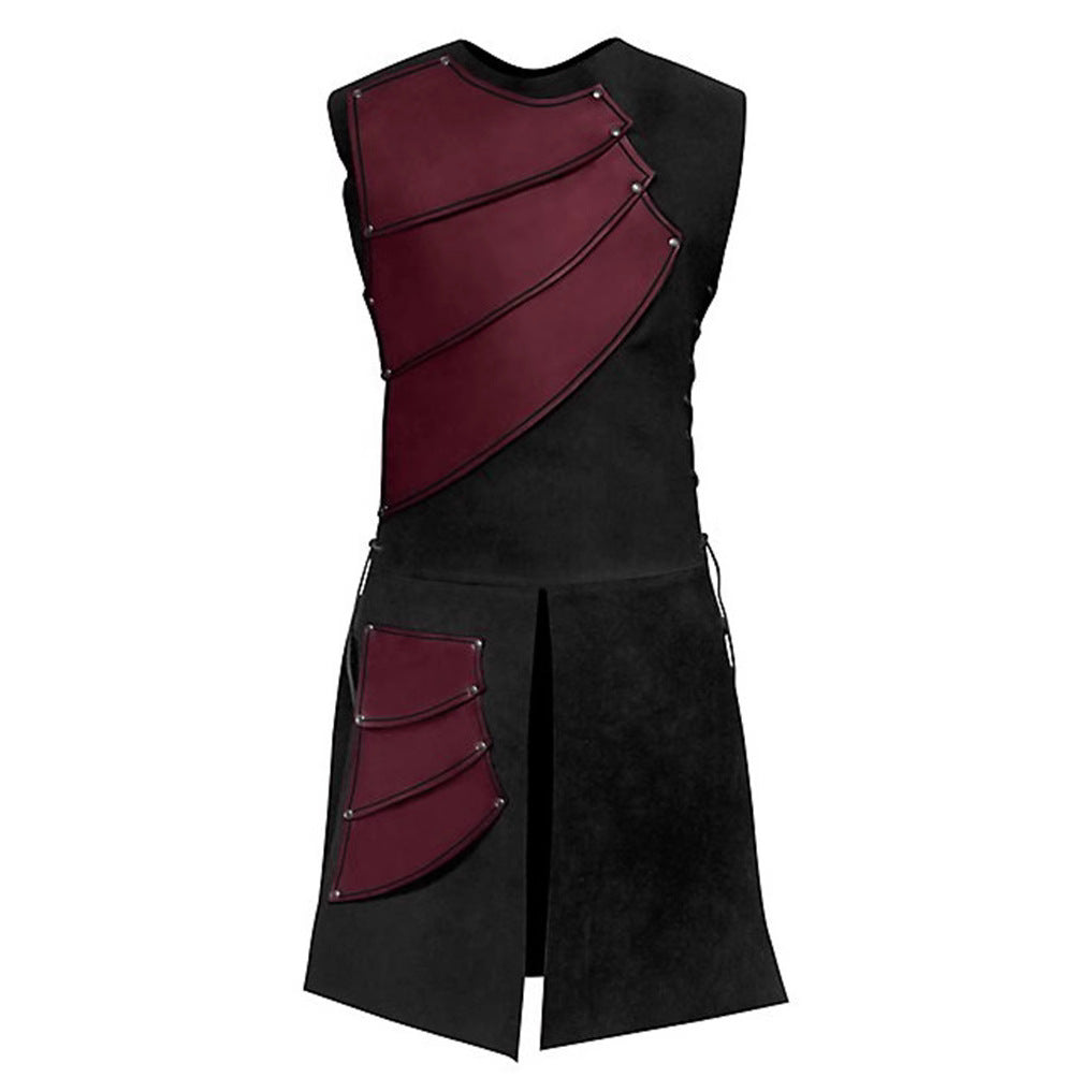 Men's sturdy leather trousers in classic design Lisslune