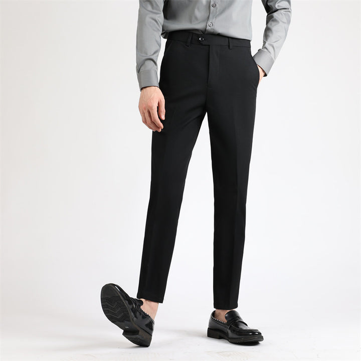 Men's elegant suit trousers with a slim fit and fine pattern Lisslune