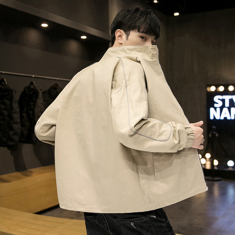 Men's functional jacket with breathable properties and stylish check pattern Lisslune