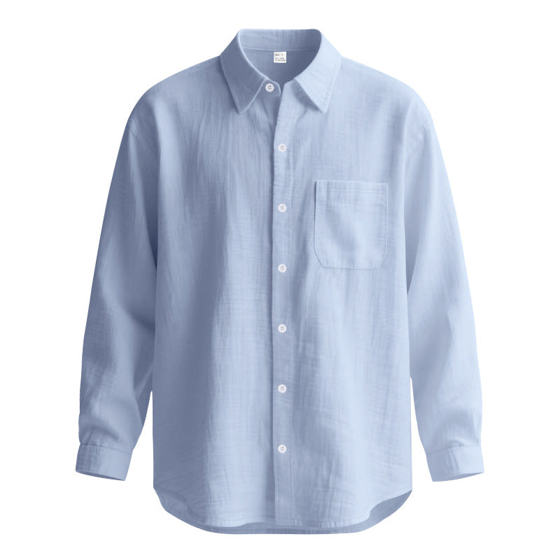 Men's Long Sleeve Shirt made of Breathable Fabric with Elegant Cut Lisslune