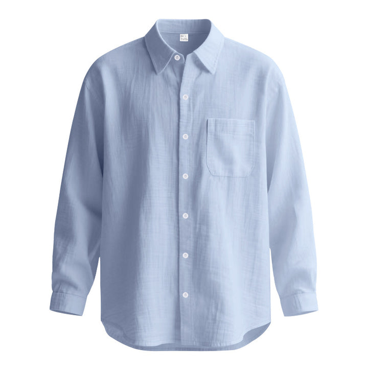 Men's Long Sleeve Shirt made of Breathable Fabric with Elegant Cut Lisslune