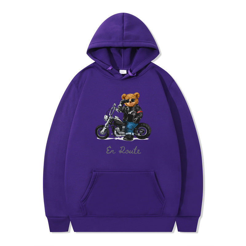 Women's hoodie with unique bear design and casual fit Lisslune