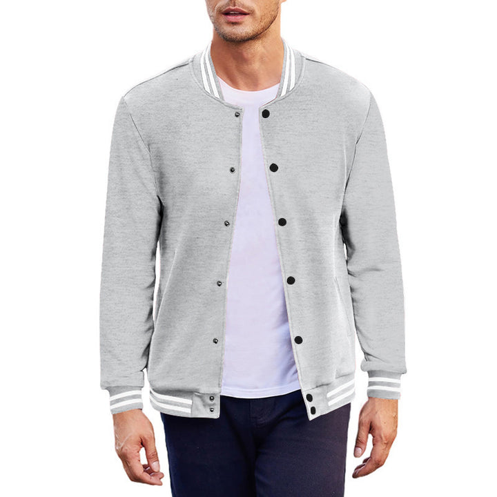 Men's sports jacket with contrasting cuffs and modern snap buttons Lisslune