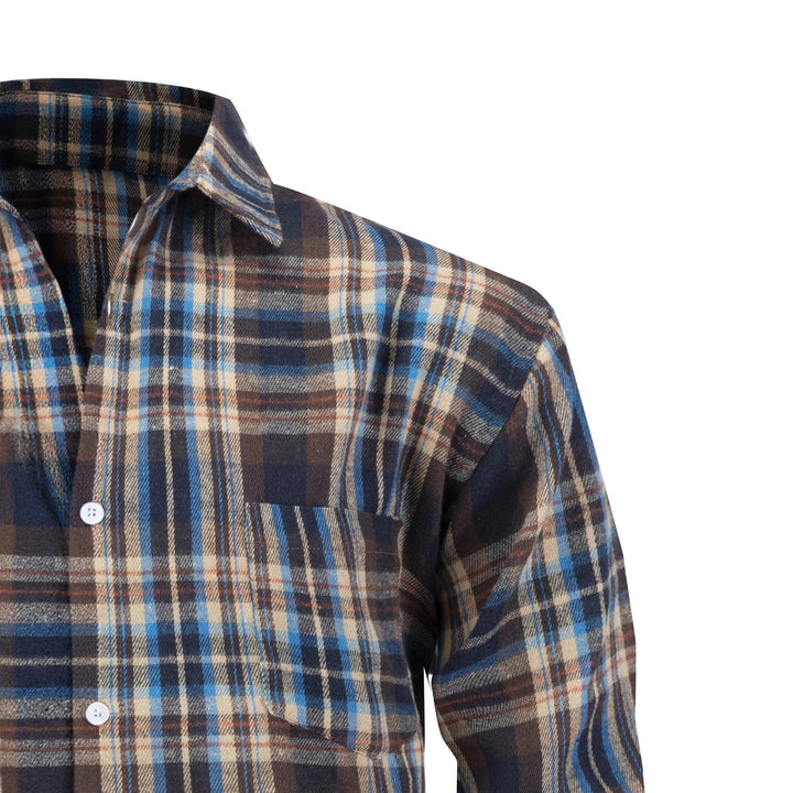 Men's checked flannel shirt Lisslune