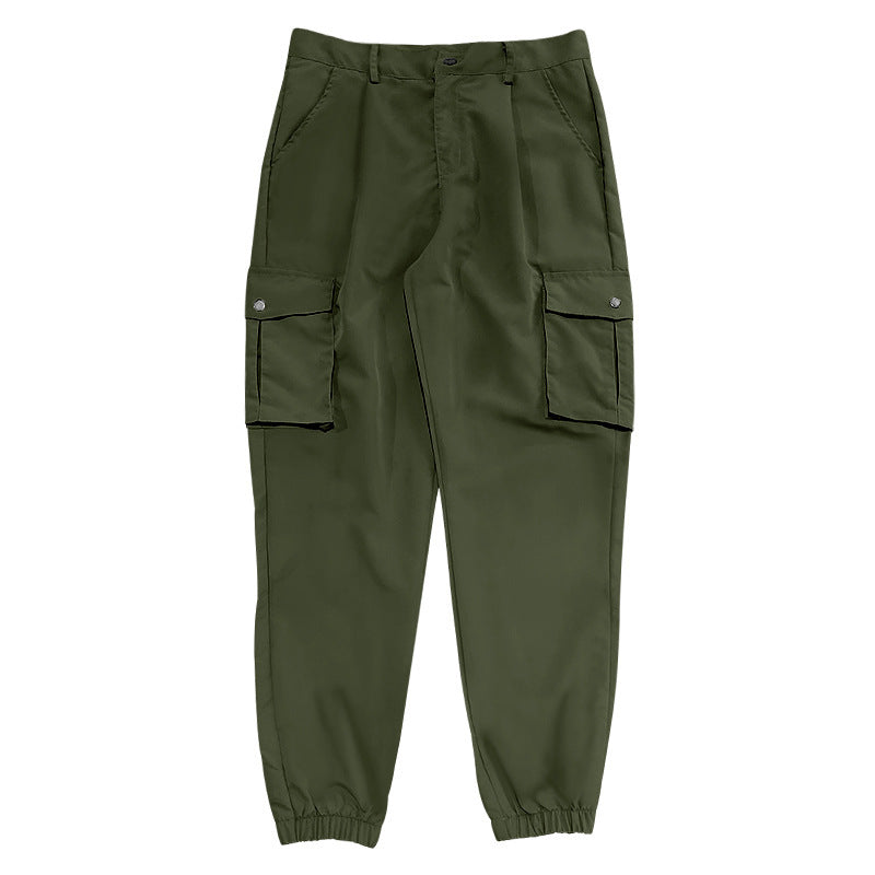Men's cargo pants with multifunctional pockets and elastic waistband Lisslune