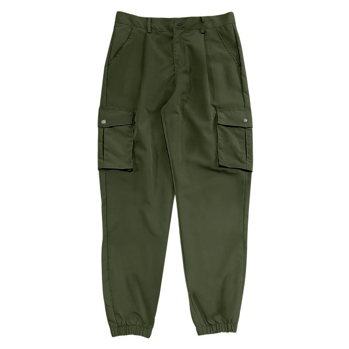 Men's cargo pants with multifunctional pockets and elastic waistband Lisslune